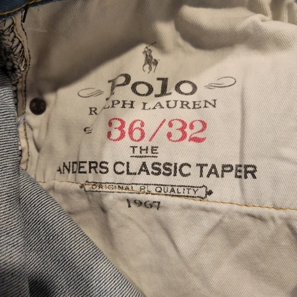 Polo Ralph Lauren Anders Classic Tapered Fit Jeans NWT 36 x 32 Men's - Picture 15 of 15